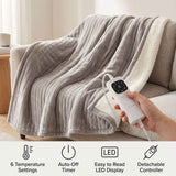 Darrahopens Home & Garden > Bedding > Blankets & Throws Heated Throw Blanket, Soft Double-Sided Fleece with Adjustable Heat Settings