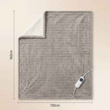 Darrahopens Home & Garden > Bedding > Blankets & Throws Heated Throw Blanket, Soft Double-Sided Fleece with Adjustable Heat Settings