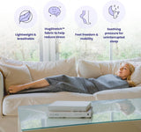 Darrahopens Home & Garden > Bedding > Blankets & Throws Hooded Sleep Pod: Adults Wearable Blanket – Comfy Hooded Cocoon, Cooling, Machine Washable (Grey, 170×40cm)