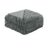Darrahopens Home & Garden > Bedding > Blankets & Throws Hotel Living Soft Shaggy Long Hair Blanket Queen Grey