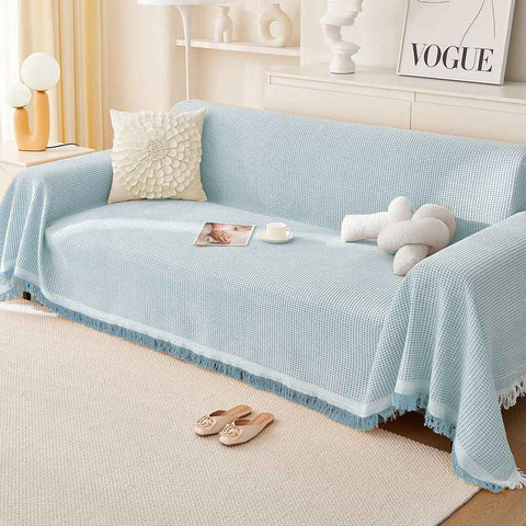 Darrahopens Home & Garden > Bedding > Blankets & Throws Ice-Peak Blue 180x340cm Sofa Blanket