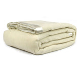 Darrahopens Home & Garden > Bedding > Blankets & Throws Jason 400GSM Australian Washable Wool Blanket Ivory Single/Double