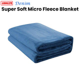 Darrahopens Home & Garden > Bedding > Blankets & Throws Jason  400GSM Super Soft Micro Fleece Blanket Denim Single
