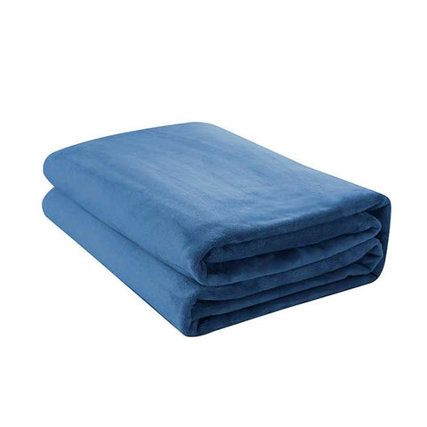 Darrahopens Home & Garden > Bedding > Blankets & Throws Jason  400GSM Super Soft Micro Fleece Blanket Denim Single