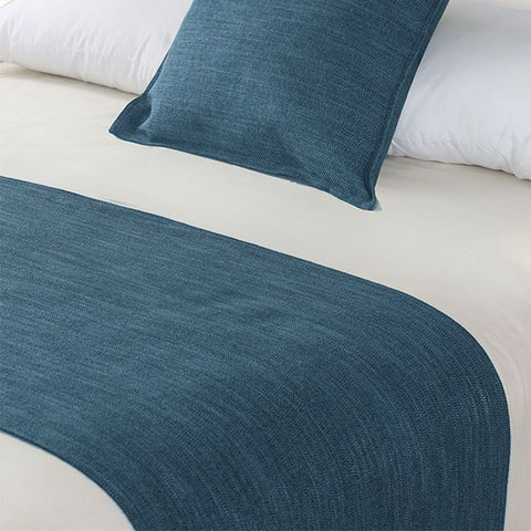 Darrahopens Home & Garden > Bedding > Blankets & Throws Jason Linen Look Marine Bed Runner Double/Queen