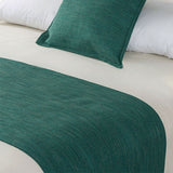 Darrahopens Home & Garden > Bedding > Blankets & Throws Jason Linen Look Teal Bed Runner Single/King Single