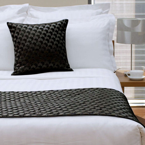 Darrahopens Home & Garden > Bedding > Blankets & Throws Jason Regency Black (Also Known as Ink Blue) Bed Runner Double/Queen