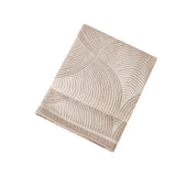 Darrahopens Home & Garden > Bedding > Blankets & Throws Khaki Luxurious Paisley Jacquard Throw Blanket - Soft Wool Blend with Tassels, 120x150cm, Lightweight Sofa & Nap Blanket