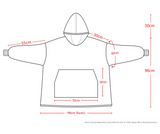 Darrahopens Home & Garden > Bedding > Blankets & Throws Khaki Oversized Wearable Blanket Hoodie - Ultra Soft & Cozy Snuggle Pullover for Adults