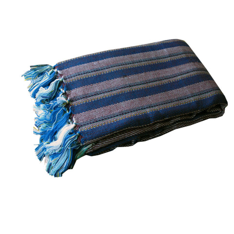 Darrahopens Home & Garden > Bedding > Blankets & Throws Liam Acrylic Knitted Throw Rug with Fringe No10