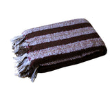 Darrahopens Home & Garden > Bedding > Blankets & Throws Liam Acrylic Knitted Throw Rug with Fringe No8