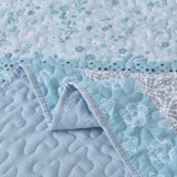 Darrahopens Home & Garden > Bedding > Blankets & Throws Peaceful Quilted coverlet and pillowcovers set: Relax and Unwind - Queen size