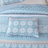 Darrahopens Home & Garden > Bedding > Blankets & Throws Peaceful Quilted coverlet and pillowcovers set: Relax and Unwind - Queen size
