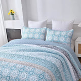 Darrahopens Home & Garden > Bedding > Blankets & Throws Peaceful Quilted coverlet and pillowcovers set: Relax and Unwind - Queen size