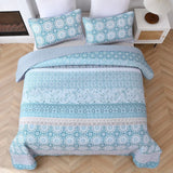 Darrahopens Home & Garden > Bedding > Blankets & Throws Peaceful Quilted coverlet and pillowcovers set: Relax and Unwind - Queen size
