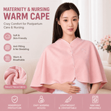 Darrahopens Home & Garden > Bedding > Blankets & Throws Pink Maternity Nursing Shoulder Wrap Cape – Ultra Soft Sakura Fleece Postpartum Shawl, Windproof Warm Nursing Cover for Breastfeeding, Pregnancy & Winter Comfort