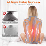 Darrahopens Home & Garden > Bedding > Blankets & Throws Portable Electric Heating Pad Wrap Heated Neck Shoulder Back Warm Pain Relief