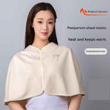 Darrahopens Home & Garden > Bedding > Blankets & Throws Purple Maternity Nursing Shoulder Wrap Cape – Ultra Soft Sakura Fleece Postpartum Shawl, Windproof Warm Nursing Cover for Breastfeeding, Pregnancy & Winter Comfort