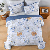 Darrahopens Home & Garden > Bedding > Blankets & Throws Quietude Quilted coverlet and pillowcovers set: Perfect for Relaxation - Queen size