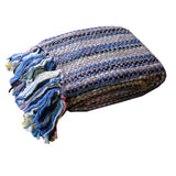 Darrahopens Home & Garden > Bedding > Blankets & Throws Riley Acrylic Knitted Throw Rug with Fringe No1