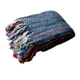 Darrahopens Home & Garden > Bedding > Blankets & Throws Riley Acrylic Knitted Throw Rug with Fringe No6