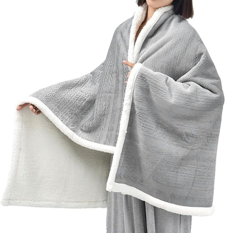 Darrahopens Home & Garden > Bedding > Blankets & Throws Scarf - Blanket - Warm Scarf - Soft and Lightweight - Comfortable and Breathable - Suitable for Daily Use - Ideal for Warm Scarves and Blankets for Women and Girls at Home（Grey）