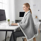 Darrahopens Home & Garden > Bedding > Blankets & Throws Scarf - Blanket - Warm Scarf - Soft and Lightweight - Comfortable and Breathable - Suitable for Daily Use - Ideal for Warm Scarves and Blankets for Women and Girls at Home（Grey）