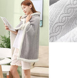 Darrahopens Home & Garden > Bedding > Blankets & Throws Scarf - Blanket - Warm Scarf - Soft and Lightweight - Comfortable and Breathable - Suitable for Daily Use - Ideal for Warm Scarves and Blankets for Women and Girls at Home（Grey）
