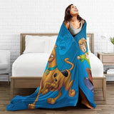 Darrahopens Home & Garden > Bedding > Blankets & Throws Scooby-Doo Soft Fleece Blankets 50x40in 125x100cm Warm for All Seasons Compatible