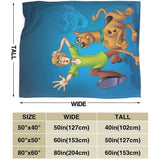 Darrahopens Home & Garden > Bedding > Blankets & Throws Scooby-Doo Soft Fleece Blankets 50x40in 125x100cm Warm for All Seasons Compatible