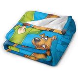 Darrahopens Home & Garden > Bedding > Blankets & Throws Scooby-Doo Soft Fleece Blankets 50x40in 125x100cm Warm for All Seasons Compatible