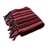 Darrahopens Home & Garden > Bedding > Blankets & Throws Stella 100% Cotton Knitted Throw Rug Red Multi