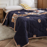 Darrahopens Home & Garden > Bedding > Blankets & Throws Summer Air Conditioner Quilt Machine Washable Soft Breathable Portable Air Conditioner Blanket Summer Comforter Cute Bear 150x200cm