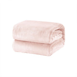 Darrahopens Home & Garden > Bedding > Blankets & Throws Super Soft Micro Flannel Plush Blanket Single 150 x 220 cm Blush