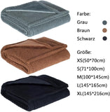 Darrahopens Home & Garden > Bedding > Blankets & Throws The Waterproof Blanket, Snuggle Blanket for Sofa Bed Couch, Waterproof Pet Blanket for Dog and Cat, 100% Leak Proof Waterproof Fully Pee Proof Brown Brown L:145*165CM