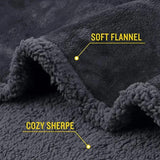 Darrahopens Home & Garden > Bedding > Blankets & Throws The Waterproof Blanket, Snuggle Blanket for Sofa Bed Couch, Waterproof Pet Blanket for Dog and Cat, 100% Leak Proof Waterproof Fully Pee Proof Brown Brown L:145*165CM