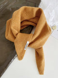 Darrahopens Home & Garden > Bedding > Blankets & Throws Triangular Knitted Scarf - Soft Acrylic Fabric - As a Scarf, Shawl or Blanket - In Solid Colors - Red