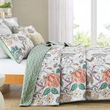 Darrahopens Home & Garden > Bedding > Blankets & Throws Understated Quilted coverlet and pillowcovers set: Subtle Elegance - Queen size