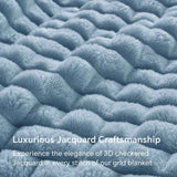 Darrahopens Home & Garden > Bedding > Blankets & Throws Updated Grey Throw Blanket for Couch and Bed- Super Soft and Warm 3D Checkered Fluffy Fuzzy Fleece Blanket, Luxurious Plush Cozy Blanket for Room Decor Spring - Blue - Size 180cm*200cm In Australia - Darrahopens