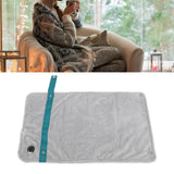 Darrahopens Home & Garden > Bedding > Blankets & Throws USB Heated Blanket with Temperature Control Mutipurpose Electric Heated Throw Warm Cozy Knee Heating Blanket Home Office Silver In Australia - Darrahopens