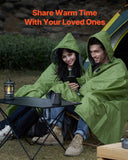 Darrahopens Home & Garden > Bedding > Blankets & Throws VEVOR Camping Blanket 2 m x 1.5 m Wearable Warm Stadium Blanket Army Green