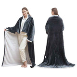 Wearable Heated Blanket Blanket With Sleeves Heated Throw Temperature - Gray - Size 127-177cm In Australia - Darrahopens
