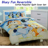 Darrahopens Home & Garden > Bedding Caprice Bluey Fun Reversible Licensed Quilt Cover Set Double