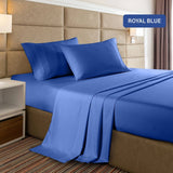 darrahopens Home & Garden > Bedding Casa Decor 2000 Thread Count Bamboo Cooling Sheet Set Ultra Soft Bedding - King Single - Royal Blue