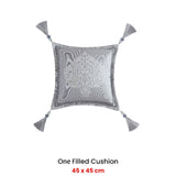 Darrahopens Home & Garden > Bedding Davinci Alexander Silver Square Filled Cushion 45 x 45cm