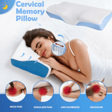 Darrahopens Home & Garden > Bedding Derila Cervical Memory Foam Contour Pillow | Neck, Back Support, Anti Snore