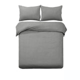 Darrahopens Home & Garden > Bedding Designer Selection Ascot Embossed Quilt Cover Set Grey Queen