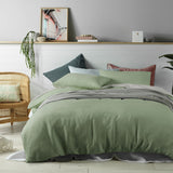 Darrahopens Home & Garden > Bedding > Duvet Covers Accessorize 100% Linen Sage Quilt Cover Set King