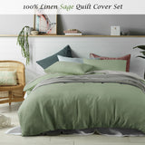 Darrahopens Home & Garden > Bedding > Duvet Covers Accessorize 100% Linen Sage Quilt Cover Set King