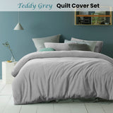 Darrahopens Home & Garden > Bedding > Duvet Covers Accessorize Teddy Grey Quilt Cover Set Double